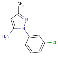40401-41-0 2-(3-Chloro-phenyl)-5-methyl-2H-pyrazol-3-ylamine chemical structure