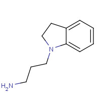 61123-70-4 3-(2,3-Dihydro-indol-1-yl)-propylamine chemical structure