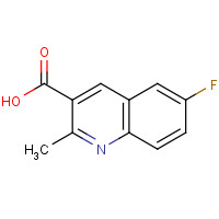 461026-47-1 6-Fluoro-2-methyl-quinoline-3-carboxylic acid chemical structure