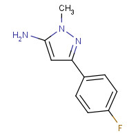 126417-81-0 5-(4-Fluoro-phenyl)-2-methyl-2H-pyrazol-3-ylamine chemical structure