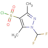 943152-92-9 1-Difluoromethyl-3,5-dimethyl-1H-pyrazole-4-sulfonyl chloride chemical structure