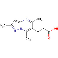 851116-09-1 3-(2,5,7-Trimethyl-pyrazolo[1,5-a]pyrimidin-6-yl)-propionic acid chemical structure