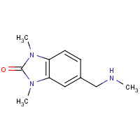 881450-62-0 1,3-Dimethyl-5-methylaminomethyl-1,3-dihydro-benzoimidazol-2-one chemical structure