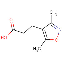 116423-07-5 3-(3,5-Dimethyl-isoxazol-4-yl)-propionic acid chemical structure