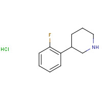 1106940-90-2 3-(2-Fluorophenyl)piperidine hydrochloride chemical structure