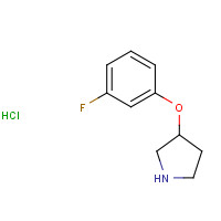 1185119-76-9 3-(3-Fluorophenoxy)pyrrolidine hydrochloride chemical structure