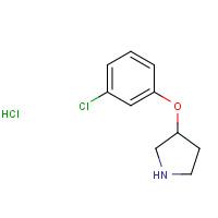 28491-00-1 3-(3-Chlorophenoxy)pyrrolidine hydrochloride chemical structure