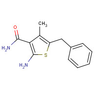 57243-81-9 2-Amino-5-benzyl-4-methyl-3-thiophenecarboxamide chemical structure