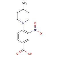 312921-75-8 4-(4-Methylpiperidin-1-yl)-3-nitrobenzoic acid chemical structure