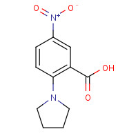 19555-48-7 5-Nitro-2-(1-pyrrolidinyl)benzenecarboxylic acid chemical structure