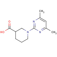 841222-87-5 1-(4,6-Dimethylpyrimidin-2-yl)piperidine-3-carboxylic acid chemical structure