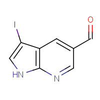 900514-07-0 3-Iodo-1H-pyrrolo[2,3-b]pyridine-5-carbaldehyde chemical structure