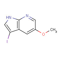 913983-33-2 3-Iodo-5-methoxy-1H-pyrrolo[2,3-b]pyridine chemical structure
