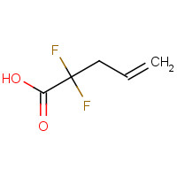 55039-89-9 2,2-Difluoropent-4-enoic acid chemical structure