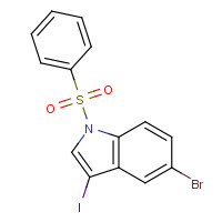 582305-43-9 5-Bromo-3-iodo-1-(phenylsulfonyl)indole chemical structure