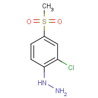 85634-77-1 2-Chloro-4-methylsulfonylphenylhydrazine chemical structure