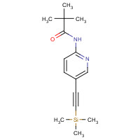 470463-43-5 2,2-Dimethyl-N-(5-trimethylsilanylethynyl-pyridin-2-yl)-propionamide chemical structure