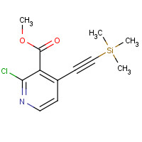 470463-44-6 2-Chloro-4-trimethylsilanylethynyl-nicotinic acid methyl ester chemical structure