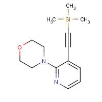 499193-56-5 4-(3-Trimethylsilanylethynyl-pyridin-2-yl)-morpholine chemical structure