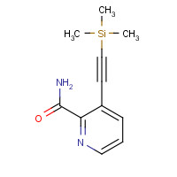 499193-54-3 3-Trimethylsilanylethynyl-pyridine-2-carboxylic acid amide chemical structure