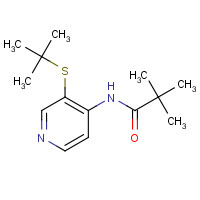 766557-59-9 N-(3-tert-Butylsulfanyl-pyridin-4-yl)-2,2-dimethyl-propionamide chemical structure