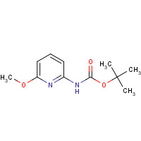 855784-40-6 (6-Methoxy-pyridin-2-yl)-carbamic acid tert-butyl ester chemical structure