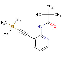 499193-46-3 2,2-Dimethyl-N-(3-trimethylsilanylethynyl-pyridin-2-yl)-propionamide chemical structure