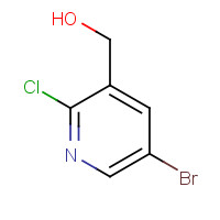 742100-75-0 (5-Bromo-2-chloro-3-pyridinyl)methanol chemical structure