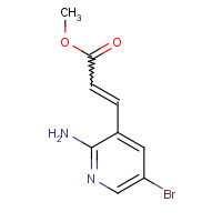 912760-74-8 3-(2-Amino-5-bromo-pyridin-3-yl)-acrylic acid methyl ester chemical structure