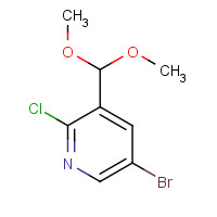 928653-74-1 5-Bromo-2-chloro-3-dimethoxymethyl-pyridine chemical structure