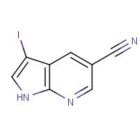757978-11-3 3-Iodo-1H-pyrrolo[2,3-b]pyridine-5-carbonitrile chemical structure