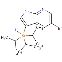 875639-49-9 5-Bromo-3-iodo-1-triisopropylsilanyl-1H-pyrrolo[2,3-b]pyridine chemical structure