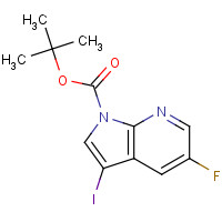 928653-78-5 5-Fluoro-3-iodo-pyrrolo[2,3-b]pyridine-1-carboxylic acid tert-butyl ester chemical structure