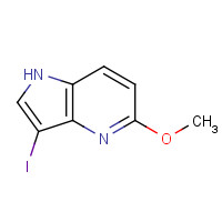 913983-30-9 3-Iodo-5-methoxy-1H-pyrrolo[3,2-b]pyridine chemical structure