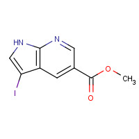 944937-30-8 3-Iodo-1H-pyrrolo[2,3-b]pyridine-5-carboxylic acid methyl ester chemical structure