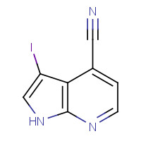 956485-59-9 3-Iodo-1H-pyrrolo[2,3-b]pyridine-4-carbonitrile chemical structure