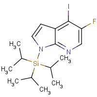 1020056-67-0 5-Fluoro-4-iodo-1-(triisopropylsilyl)-1H-pyrrolo[2,3-b]pyridine chemical structure
