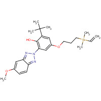 122430-79-9 2-tert-Butyl-4-[3-(dimethylvinylsilanyl)propoxy]-6-(5-methoxybenzotriazol-2-yl)-phenol chemical structure