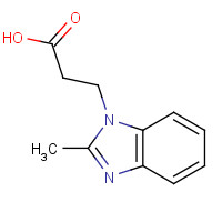 30163-82-7 3-(2-Methyl-1H-benzimidazol-1-yl)propanoic acid chemical structure