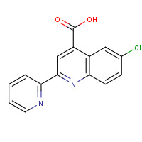 667412-62-6 6-Chloro-2-pyridin-2-ylquinoline-4-carboxylic acid chemical structure