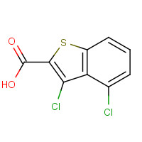 34576-95-9 3,4-Dichloro-1-benzothiophene-2-carboxylic acid chemical structure
