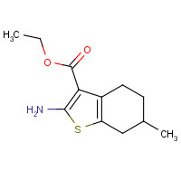 76981-71-0 Ethyl 2-amino-6-methyl-4,5,6,7-tetrahydro-1-benzothiophene-3-carboxylate chemical structure