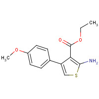 15854-11-2 Ethyl 2-amino-4-(4-methoxyphenyl)thiophene-3-carboxylate chemical structure