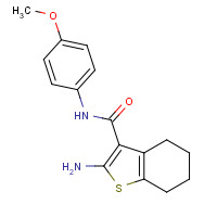 83822-33-7 2-Amino-N-(4-methoxyphenyl)-4,5,6,7-tetrahydro-1-benzothiophene-3-carboxamide chemical structure