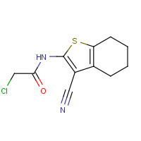 58125-40-9 2-Chloro-N-(3-cyano-4,5,6,7-tetrahydro-1-benzothiophen-2-yl)acetamide chemical structure