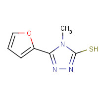 27106-14-5 5-(2-Furyl)-4-methyl-4H-1,2,4-triazole-3-thiol chemical structure