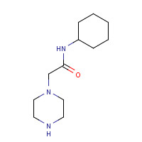 64204-55-3 N-Cyclohexyl-2-piperazin-1-ylacetamide chemical structure