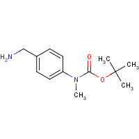 191871-91-7 tert-Butyl 4-(aminomethyl)phenyl(methyl)carbamate chemical structure