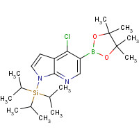 1045857-94-0 4-Chloro-1-(triisopropylsilyl)-1H-pyrrolo[2,3-B]-pyridine-5-boronic acid pinacol ester chemical structure