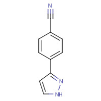 25699-83-6 4-(1H-Pyrazol-3-yl)benzonitrile chemical structure
